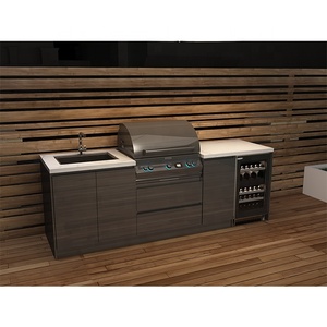 Vermont diseño personalizado barbacoa cocina modular cocina al aire libre barata con fregadero y parrilla y nevera - Product Image 2