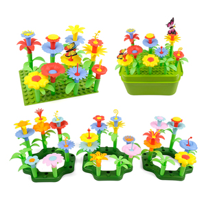 Mini Plastic Children's <strong>Kid</strong> Creative Flower <strong>Garden</strong> Block Building Block <strong>Set</strong> Flower Press Toy Build Block for <strong>Kid</strong> - Product Image 3