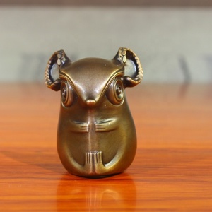 도매 선물 풍수 조디악 구리 금속 동물 조각 황동 쥐 동상 청동 쥐 조각 - Product Image 4