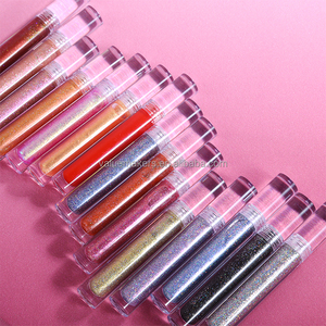 Brillo de labios de camaleón holográfico personalizado, brillo de labios nutritivo, esmalte de labios negro, lápiz labial brillante mineral vegano - Product Image 1