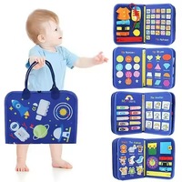 Jouets de voyage pour l'éducation de l'autisme, planche occupée Montessori jouer cadeaux d'anniversaire