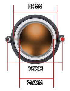 75mm treble phim CuộN DE800 đứng vàng Composite phim 105mm Pitch 74.5mm Phụ kiện âm thanh với 3-inch hoành" - Product Image 6