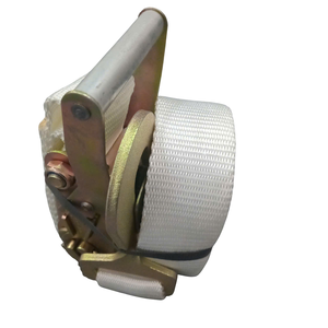 Sangle plate à haute résistance en polyester mousquetons à cliquet chevrons industriels pour camion de déménagement de machines lourdes sécurisé - Product Image 5
