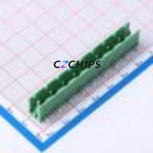 DB2ER-7.62-9P-GN Plug-in Terminal Block Through hole,P=7.62mm Connector Board-to-Board / Socket - Open 1x9P 7.62mm Green - Product Image 1