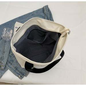 Sacs à Bandoulière de Luxe pour Femme à Usage Quotidien, Sac Fourre-Tout en Toile avec Fermeture Éclair et Logo Imprimé Personnalisé - Product Image 6