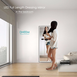 DHEEM Luxe Salle De Bain Vestiaire Sol Encadré <span class=keywords><strong>Miroir</strong></span> de Dressage Pleine Longueur Miroirs <span class=keywords><strong>Sur</strong></span> <span class=keywords><strong>Pied</strong></span> - Product Image 3