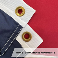 Drapeau de l'État du Texas brodé 3x5 pieds en gros avec étoiles cousues, rayures et œillets en laiton