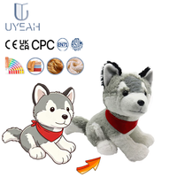 Uyeah OEM Peluche Husky Personnalisée, Douce et Rembourrée, avec Logo Personnalisé, Jouet en Peluche Loup-Chien Mignon et Durable, Cadeaux