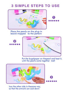 Kit de cuentas de fusibles de 5mm para niños, juguetes educativos creativos hechos a mano, rompecabezas DIY, cuentas de hierro hechas de Material EVA duradero - Product Image 4