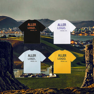 ชุดกีฬาลำลองใส่ได้ทั้งชายและหญิงเสื้อยืดแฟชั่นฤดูร้อนแห้งเร็วระบายอากาศได้ดีผ้าไหมพิมพ์ลายหน้าจอแขนสั้นถักตัวอักษร - Product Image 2