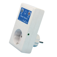 Interrupteur mural intelligent avec alerte de puissance bidirectionnelle AC 110-250V ABS et prise GSM 16A, durée de vie de 40000 cycles