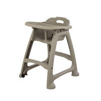 Chaise haute mobile en plastique de Bb d'enfants de bébé de pp pour alimenter les chaises dinantes des enfants commerciaux chaise tournante de Bb pour l'hôtel de restaurant