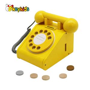 बच्चों सिमुलेशन खिलौना लकड़ी के खेलने के साथ टेलीफोन सूअर का बच्चा bannk W10D454 - Product Image 1