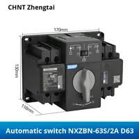 Interrupteur de transfert automatique double alimentation Chint NXZBN-63A 2P 4P, commutation rapide, protection contre les surcharges 6KA 10KA