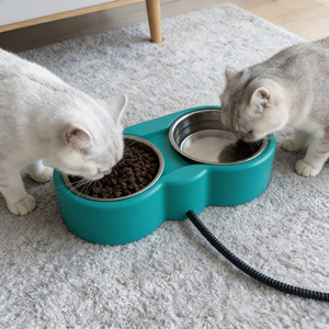 ชามอาหารสัตว์เลี้ยงอุ่นร้อนอัตโนมัติ ODM OEM รุ่นใหม่ กันน้ำ ทนต่อการกัดแทะ สายไฟป้องกันการกัด สำหรับสุนัข ใช้ได้ทั้งภายนอกและภายในอาคารในฤดูหนาว - Product Image 1