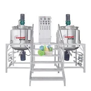 China high quality 50-5000l shampoo blending tank detergent stirring pot liquid soap homogenizing mixing machine