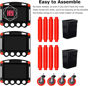 عربة تجارية صناعية بها خزانة أدوات صيانة ثقيلة بتخفيضات كبيرة عربة أدوات محمولة - Product Image 4