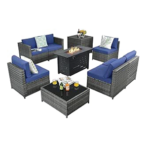 Conjunto de Muebles de Mimbre Modernos y Versátiles, Perfectos para Relajarse en su Espacio Exterior - Product Image 1