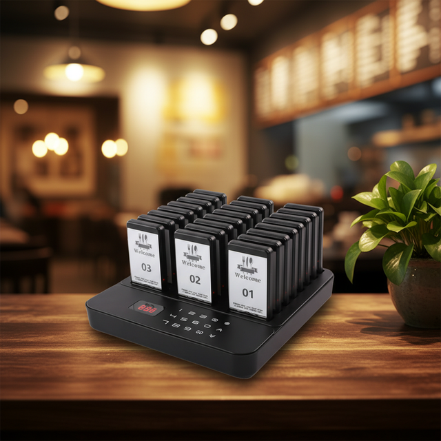 Wireless Waterproof Restaurant Hotel Pager System 24 Beepers 433MHz Calling System Food Truck Fast Food Court Shop Bar Cafe CE