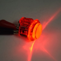 Botón Pulsador LED a Todo Color de 30 mm con Interruptor Integrado de 5V para Juegos de Arcade, Joystick, Mame, Jamma, Raspberry PI2