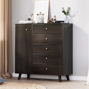 Meuble de salon de luxe en bois, <span class=keywords><strong>commode</strong></span> à 6 tiroirs, armoire de rangement, buffet de luxe léger - Product Image 2