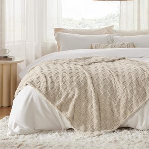 GentleSoft <strong>Neutral</strong> <strong>Throw</strong> Blanket Fleece Blankets Gifts for Women Men Girls, Cute Soft Cozy <strong>Throw</strong> for Bedroom Home Decor Gifts - Product Image 3