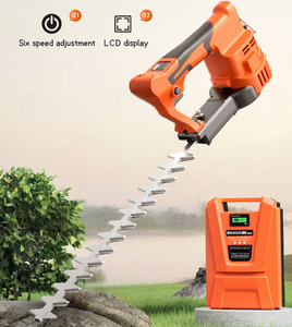 Nouvelle taille-<span class=keywords><strong>haie</strong></span> sans fil à double lame industrielle 2025 avec moteur sans balais, batterie au lithium 24V, capacité de coupe de 400 mm, rapide - Product Image 2