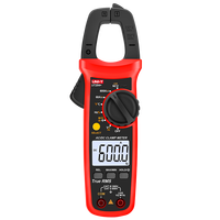 UNI-T UT204 + Meteran Jepit Arus AC DC, Multimeter Digital True RMS 400-600A Pengukur Resistensi Voltmeter Jarak Otomatis