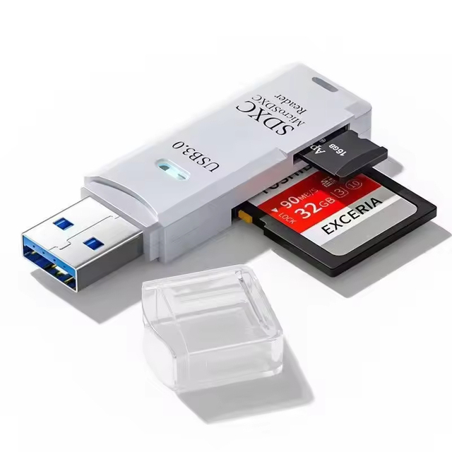 2 in 1 Card Reader USB 3.0 Micro TF SD Card Memory Reader High Speed Multi-card Writer Adapter Flash Drive Laptop Accessories
