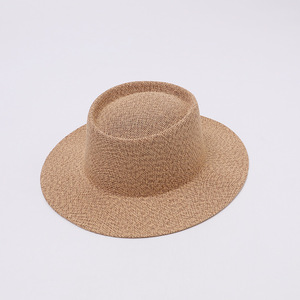 Topi Jerami Panama Lebar Bergaya Jazz Unisex, Dapat Disesuaikan, Musim Semi Musim Panas, Fashion Kasual, Pelindung Matahari Outdoor, Impor - Product Image 5