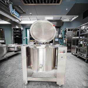 Olla de cocina Industrial, chaqueta inclinable de Gas eléctrica, Cubo de mocoso, sopa, olla hirviendo, <span class=keywords><strong>salsa</strong></span>, cocina para guisar <span class=keywords><strong>pollo</strong></span>, carne de res - Product Image 1