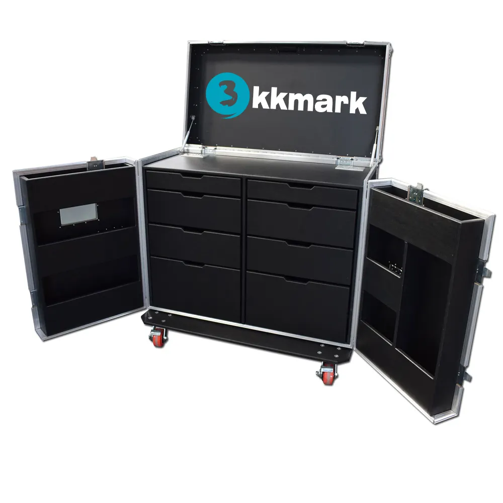 Kkmark8引き出しダブル幅バックラインツールフライトケース
