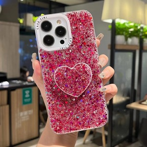 Carcasas para celulares Fancy Bling Love Heart TPU funda móvil para <span class=keywords><strong>iPhone</strong></span> 14 pro Max 12 <span class=keywords><strong>13</strong></span> mujeres chica fundas de teléfono - Product Image 5