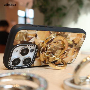 Support de téléphone portable en nacre dorée - Product Image 3