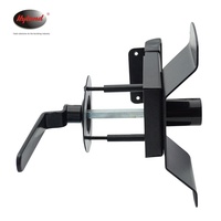 Serrure anti-panique pour porte coupe-feu, en fer, argent/noir, à montage en surface, à clé, accès externe, haute sécurité, installation facile, modèle 024