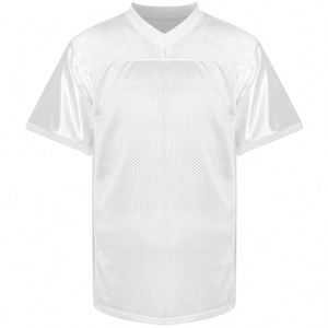 Custom High Quality Mesh American Football Jersey Wholesale Blank Sport Soccer T-Shirt <b>Heat</b>-Transfer Printed Short Premium - Product Image 4
