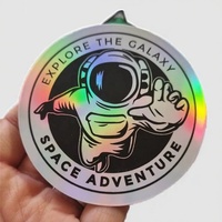 Autocollants ronds d'hologramme découpés à l'emporte-pièce avec logo personnalisé Impression d'hologramme laser en vinyle en PVC adhésif imperméable résistant aux UV