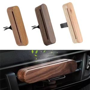 Nouveau diffuseur d'aromathérapie de <span class=keywords><strong>voiture</strong></span> avec clip pendentif en bois sortie d'air diffuseur d'arôme boîte décorative en bois accessoires intérieurs - Product Image 3