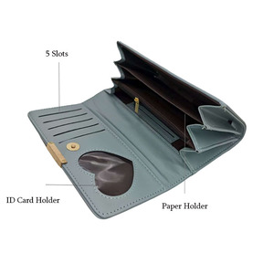 <span class=keywords><strong>Portafoglio</strong></span> in Pelle PU YUZHI Originale <span class=keywords><strong>Blu</strong></span> alla Moda per Uso Quotidiano Grande Capacità Porta Carte Contanti e Biglietti Personalizzabile Borsellino da <span class=keywords><strong>Donna</strong></span> - Product Image 5