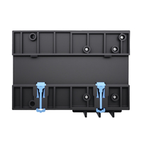 TOMZN Commutateur de transfert automatique triphasé sur rail DIN ATS, double alimentation, interrupteur sélecteur électrique, alimentation ininterrompue 4P 63A 100A 125A