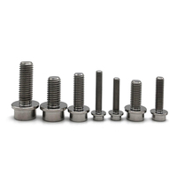 M3 M4 M5 M6 Titane Gr5 Boulons et écrous hexagonaux à bride Gr5 Vis en titane 3mm pour moto