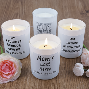 Velas perfumadas de gelatina negra de candelita de combustión larga de lujo personalizadas de vidrio esmerilado para hombres humo y vainilla - Product Image 6