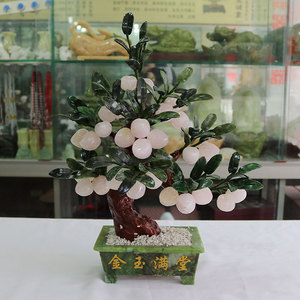 <span class=keywords><strong>Arbre</strong></span> de bonsaï en Jade <span class=keywords><strong>rose</strong></span>, artisanat décoratif, arbres de pierres précieuses en jade pour la décoration de la maison et <span class=keywords><strong>du</strong></span> bureau - Product Image 6