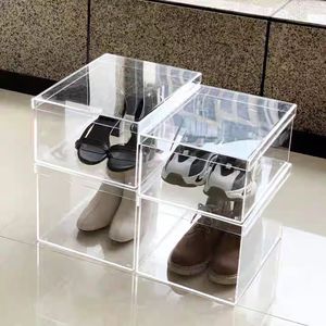 Tốt Nhất Người Bán Hiện Đại Thân Thiện Với Môi Trong Suốt Stackable Người Đàn Ông Của Giày Lưu Trữ & Hộp Hiển Thị Với Cho Acrylic - Product Image 2