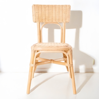 Chaises d'enfants en rotin en osier de restauration de jardin de lavande rose bleu pour l'intérieur extérieur