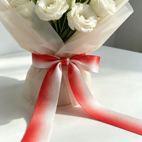 Ruban en satin E-Magic à dégradé de couleur personnalisé 22MM, ruban en satin sans couture à effet ombré pour emballage cadeau, décoration de bouquets de fleurs