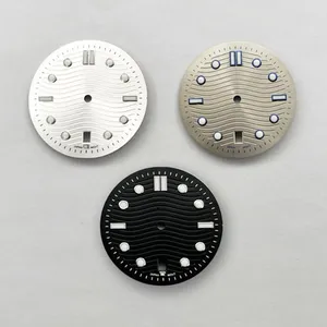 사용자 정의 로고 제조 업체 도매 시계 액세서리 32.5mm NH35 무브먼트 발광 다이얼 리터럴과 호환