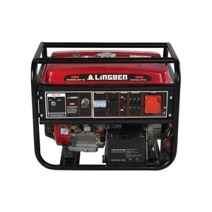 Lingben Super silenzioso 3500 elettrico 6500 8500 generatore a benzina generatore portatile benzina 15hp 3kw