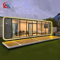 Villa Conteneur Préfabriquée Moderne Résistante aux Tremblements de Terre en Panneaux Sandwich d'Acier Galvanisé Ignifuges pour Usage Rural