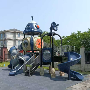<span class=keywords><strong>Parc</strong></span> d'aventure pour enfants avec plusieurs toboggans, équipement de terrain de jeu extérieur pour la maison, le jardin et la maternelle - Product Image 5